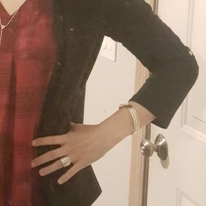 Love Cuff Silver Plated Bracelet